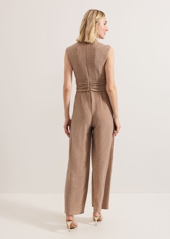 Phase Eight Brea Jumpsuit Beige USA | 2789563-ZU